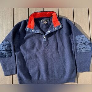 Orvis Navy and Red Men's Sweater